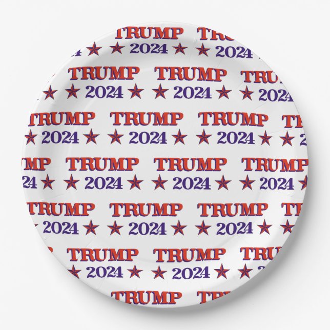TRUMP 2024  PAPER PLATES (Front)