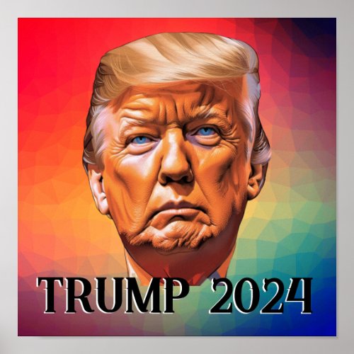 Trump 2024 Pastel Poster