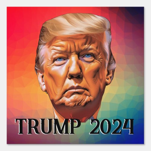 Trump 2024 Pastel Sign