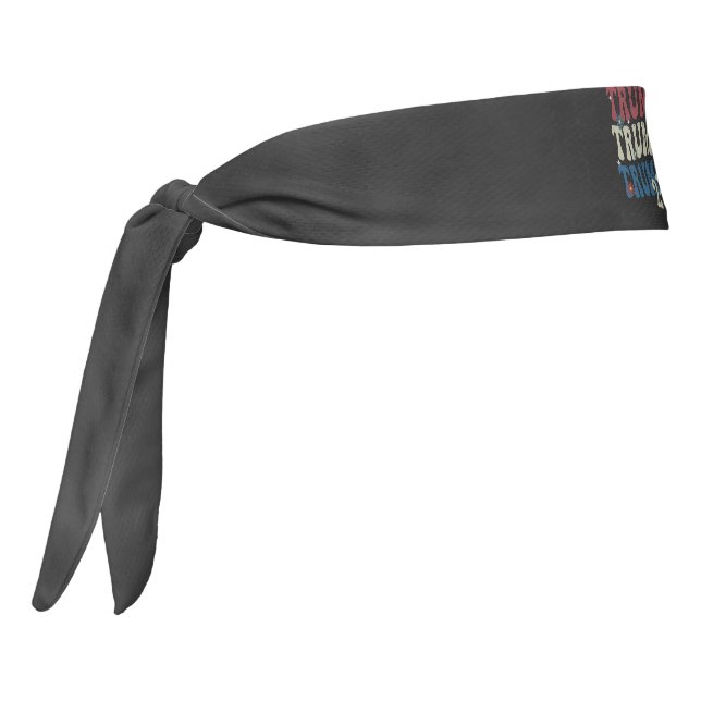 Trump 2024 Patriotic American Flag 4th Of July  Tie Headband (Rotate 270)