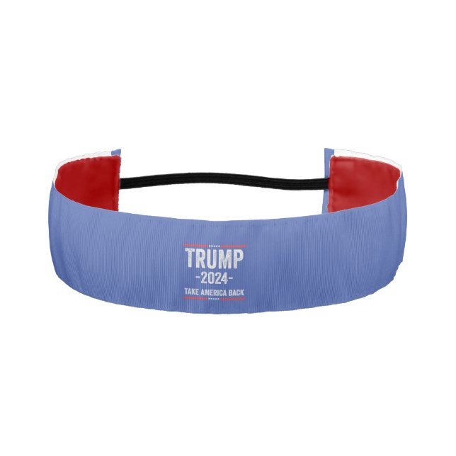 Trump 2024 Patriotic Republican Election President Athletic Headband (Front)
