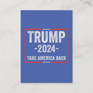 Trump 2024 Patriotic Republican Election President Business Card