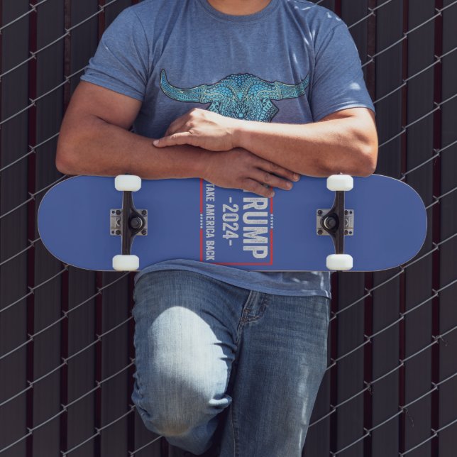 Trump 2024 Patriotic Republican Election President Skateboard (Outdoor 3)