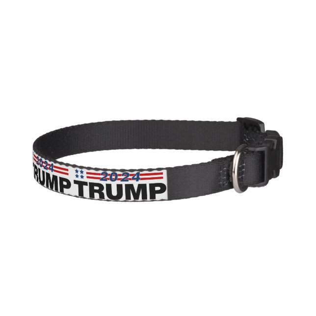 PINK Donald Trump 2024 for President Keep America Great Designer Pet Collar  – Custom Design Dog Collars