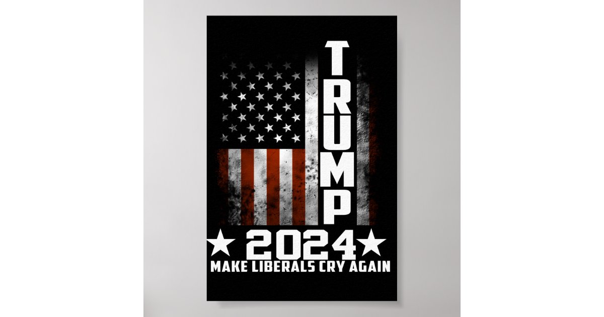 Trump 2024 poster Zazzle