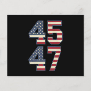 Trump 2024 President 45 47 America USA Vintage Flyer