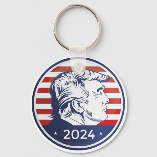 Trump 2024 President Keychain