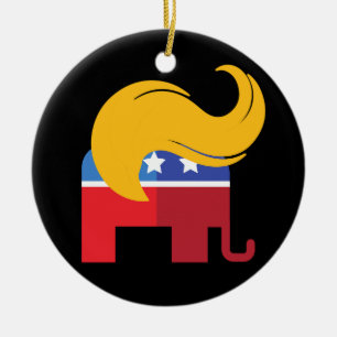 Trump 2024 Presidential Election Ceramic Ornament