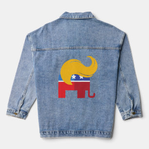 Trump 2024 Presidential Election  Denim Jacket