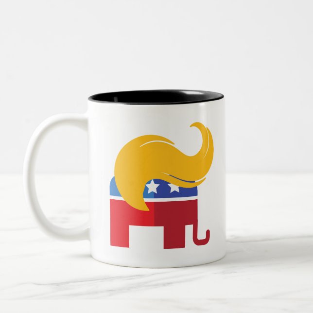 Trump 2024 Presidential Election  Two-Tone Coffee Mug (Left)