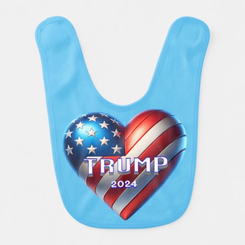 Trump 2024 Presidential Election USA Republican Baby Bib