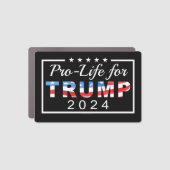 Trump 2024 Pro-Life Car Magnet (Front)