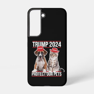 Trump 2024 Protect Our Pets Cat Dogs MAGA Samsung Galaxy S22 Case