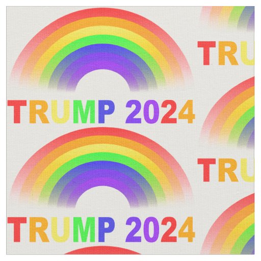 Trump 2024 Rainbow  Fabric