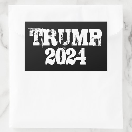 Trump 2024 rectangular sticker