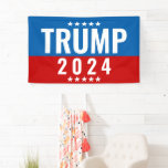Trump 2024 Red and Blue w/Stars Banner