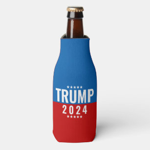 Trump 2024 Red and Blue w/Stars Bottle Cooler
