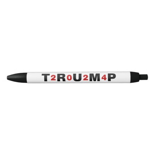 Trump 2024 Red Black Ink Pen