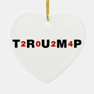 Trump 2024 Red Ceramic Ornament