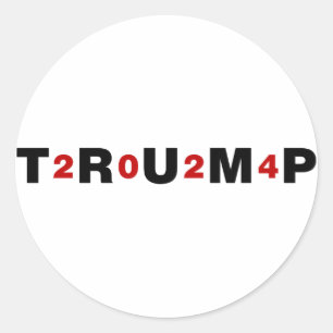 Trump 2024 Red Classic Round Sticker