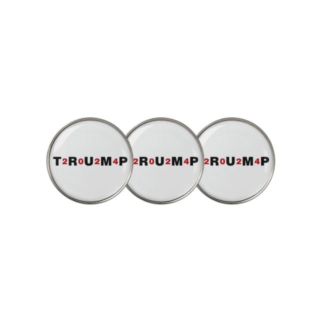 Trump 2024 Red Golf Ball Marker (3 Up)