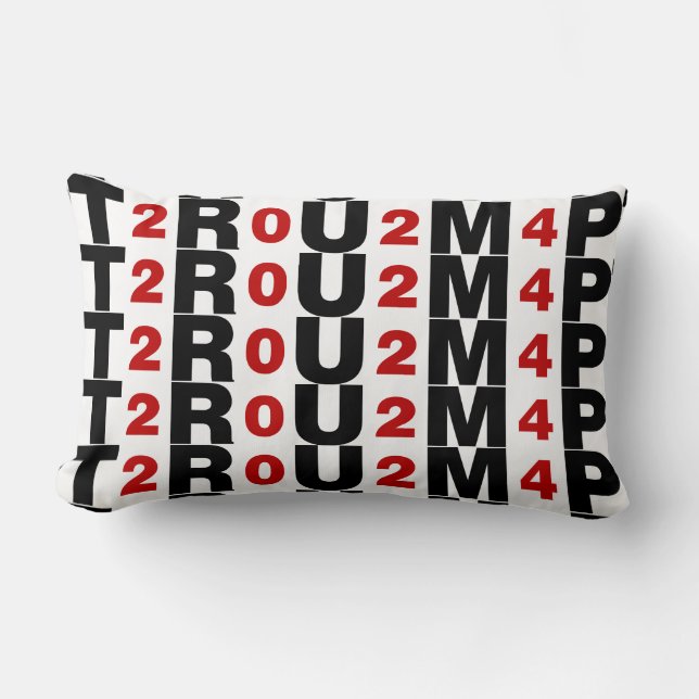 Trump 2024 Red Lumbar Pillow (Front)