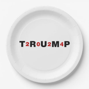 Trump 2024 Red Paper Plates