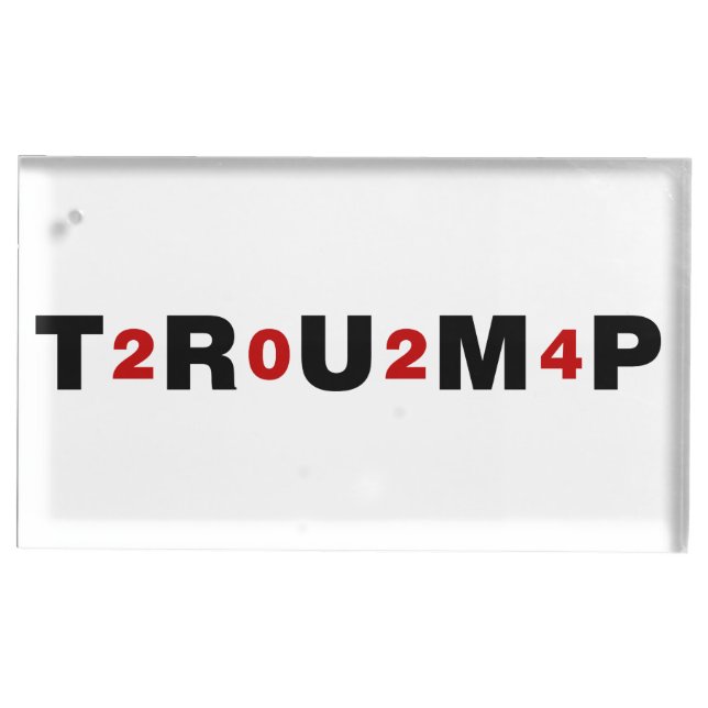 Trump 2024 Red Place Card Holder (Front)