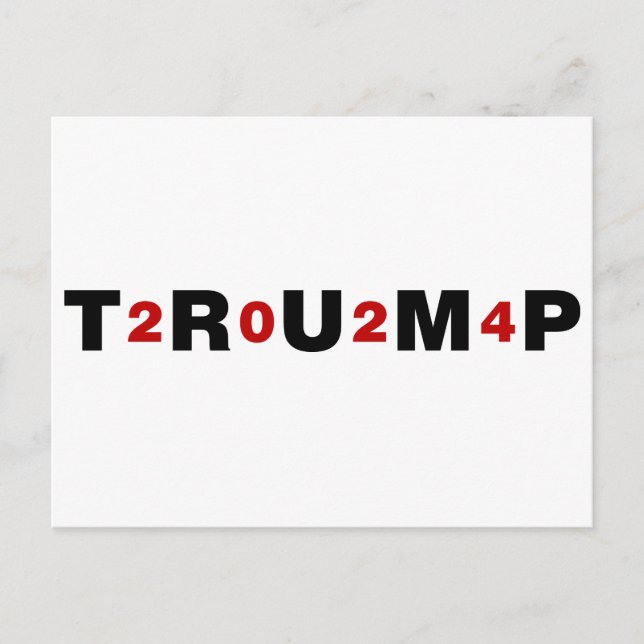 Trump 2024 Red Postcard (Front)