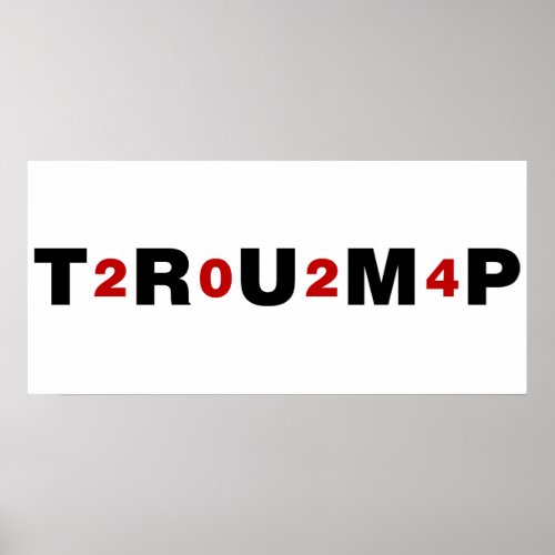 Trump 2024 Red Poster