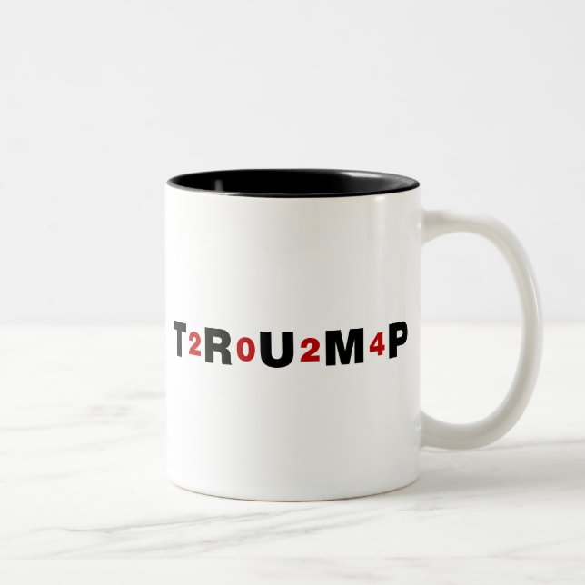 Trump 2024 Red Two-Tone Coffee Mug (Right)