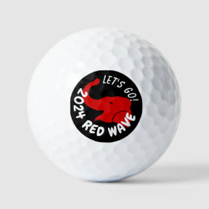 TRUMP 2024 RED WAVE LET'S GO GOLF BALLS