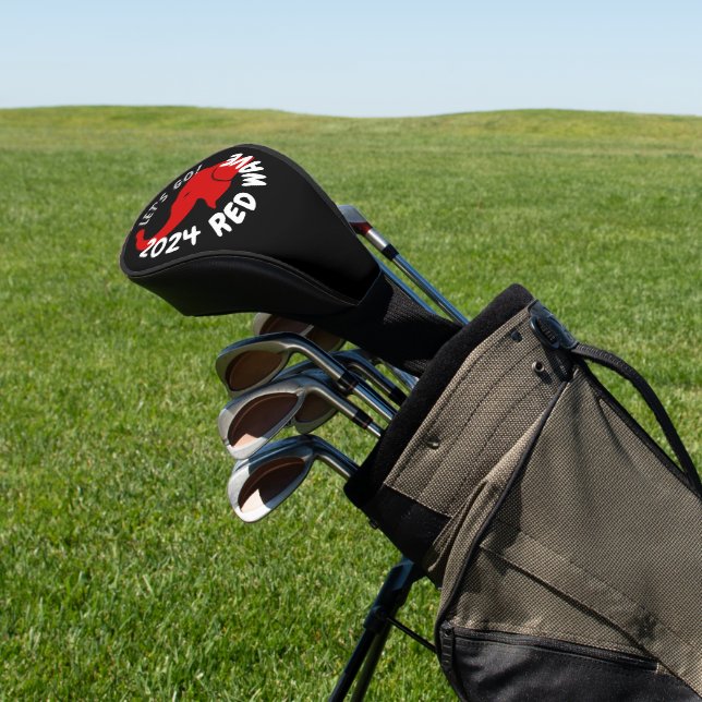 TRUMP 2024 RED WAVE LET'S GO GOLF HEAD COVER (In Situ)