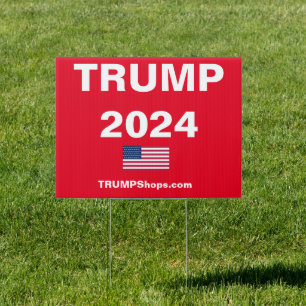 TRUMP 2024 Red Yard Sign