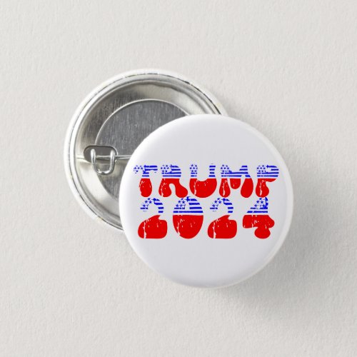 Trump 2024 Retro Groovy Patriotic Button
