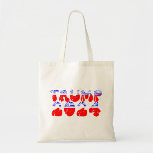 Trump 2024 Retro Groovy Patriotic Tote Bag