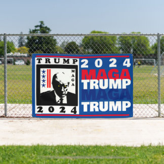 TRUMP 2024 RWB BANNER