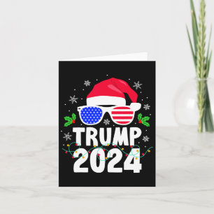 Trump 2024 Santa Usa Make Christmas Great Again Fu Card