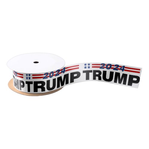 Trump 2024 satin ribbon