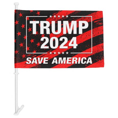 Trump 2024 save America anti Biden Car Flag