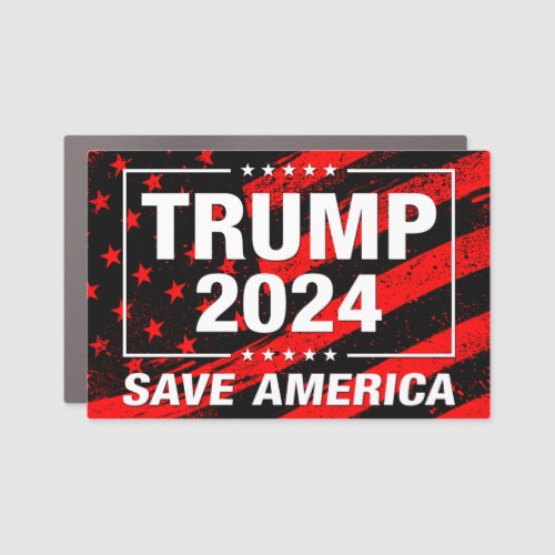 Trump 2024 save America anti Biden  Car Magnet