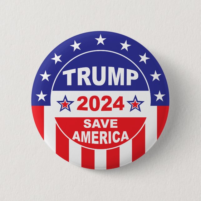 TRUMP 2024 SAVE AMERICA BUTTON (Front)