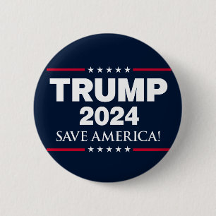 Trump 2024 Save America Button
