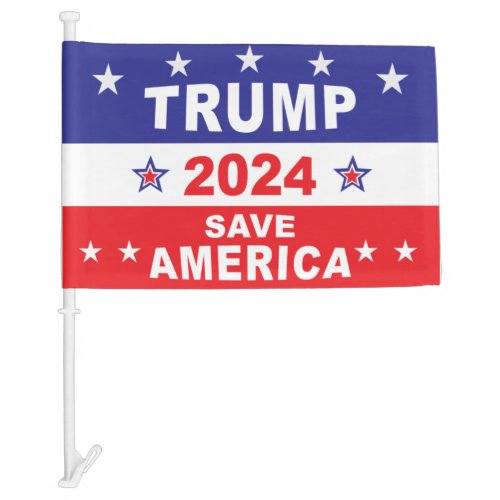 TRUMP 2024 SAVE AMERICA CAR FLAG