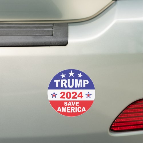 TRUMP 2024 SAVE AMERICA CAR MAGNET
