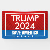 Trump 2024 Save America Flag Banner (Horizontal)