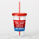 Trump 2024 Save America Graphic Acrylic Tumbler