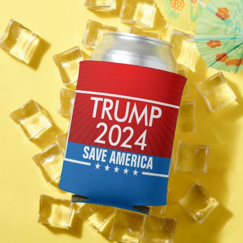 Trump 2024 Save America Graphic Can Cooler