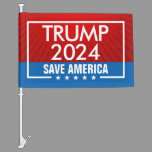 Trump 2024 Save America Graphic Car Flag