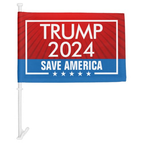 Trump 2024 Save America Graphic Car Flag